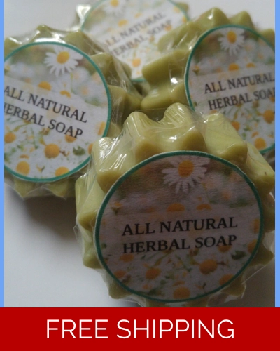 ALL NATURAL HERBAL SOAPS TRAVEL SIZE SET OF SIX ECZEMA PSORIASIS ALL SKIN TYPES NEWBORN TO ELDERLY